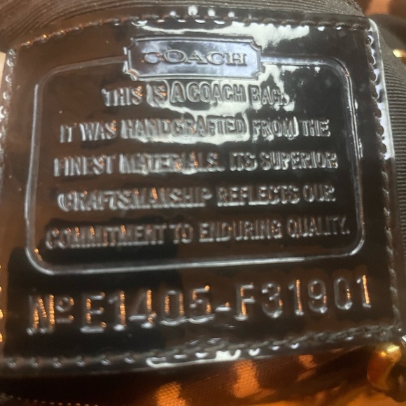 Coach Ocelot nylon animal print bag E1405-F31901 - Picture 10 of 10